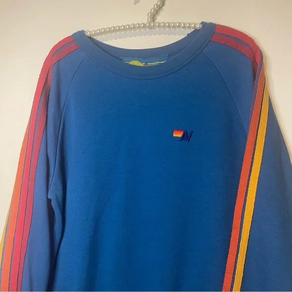 Aviator Nation Classic Crew Sweatshirt Caribbean Vintage